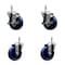 Service Caster 4'' Solid Poly Wheel Swivel 7/16'' Grip Ring Stem Caster Set 2 Brakes, 4PK SCC-GR20S414-SPUS-TLB-716138-2-S-2 - alternate 1